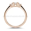 E208RB33 - GYÉMÁNT:  0.33 CT (3.75 mm Ø) Eljegyzési Gyűrű