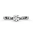 E210FB39 - GYÉMÁNT:  0.39 CT (4.5 mmØ) Eljegyzési Gyűrű