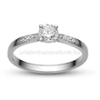 E210FB39 - GYÉMÁNT:  0.39 CT (4.5 mmØ) Eljegyzési Gyűrű