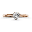 E214RB50 - GYÉMÁNT:  0.50 CT (=5.0mm Ø) Eljegyzési Gyűrű