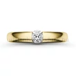 E22SB26 - GYÉMÁNT:  0.26 CT (=4.05mm Ø) Eljegyzési Gyűrű