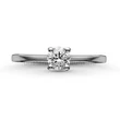 E25FB30 - GYÉMÁNT:  0.30 CT (=4.2mm Ø) Eljegyzési Gyűrű