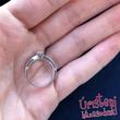 E2FB25 - GYÉMÁNT:  0.25 CT (=4.0mm Ø) Eljegyzési Gyűrű