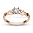 E301RB26 - GYÉMÁNT: 0.26 CT (=3.5mm Ø) Eljegyzési Gyűrű