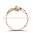E333RC - CIRKÓNIA köves rozé arany Eljegyzési Gyűrű