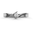 E334FB12 - GYÉMÁNT:  0.12 CT (=3.1mm Ø) Eljegyzési Gyűrű