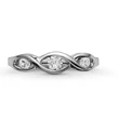E336FB23 - GYÉMÁNT:  0.23 CT (3.0mm Ø) Eljegyzési Gyűrű