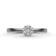 E347FB11 - GYÉMÁNT:  0.11 CT (1.75mm Ø) Eljegyzési Gyűrű
