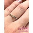 E365FB09 - GYÉMÁNT:  0.09 CT (=2.80mm Ø) Eljegyzési Gyűrű