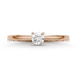 E367RB26 - GYÉMÁNT:  0.26 CT (=4.00mm Ø) Eljegyzési Gyűrű