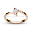 E3RB23 - GYÉMÁNT:  0.23 CT (=3.9mm Ø) Eljegyzési Gyűrű