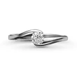 E4FB20 - GYÉMÁNT:  0.20 CT (=3.7mm Ø) Eljegyzési Gyűrű