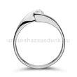 E4FB20 - GYÉMÁNT:  0.20 CT (=3.7mm Ø) Eljegyzési Gyűrű