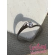 E4FB20 - GYÉMÁNT:  0.20 CT (=3.7mm Ø) Eljegyzési Gyűrű