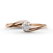 E4RB23 - GYÉMÁNT:  0.23 CT (=3.9mm Ø) Eljegyzési Gyűrű