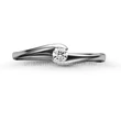 E5FB10 - GYÉMÁNT:  0.10 CT (=2.9mm Ø) Eljegyzési Gyűrű