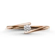 E7RB14 - GYÉMÁNT:  0.14 CT (=3.3mm Ø) Eljegyzési Gyűrű