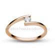 E7RB14 - GYÉMÁNT:  0.14 CT (=3.3mm Ø) Eljegyzési Gyűrű