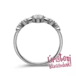 E902FB23- GYÉMÁNT: 0,23ct (=3.50mm Ø) Eljegyzési Gyűrű