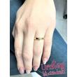 E9FB19 - GYÉMÁNT:  0.19 CT (=3.65mm Ø) Eljegyzési Gyűrű