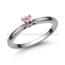 E102FZR - RÓZSASZÍN ZAFÍR  köves Fehér arany Eljegyzési Gyűrű
