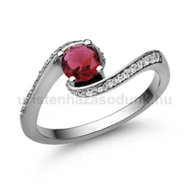 E103FR_B - RUBIN - GYÉMÁNT köves Fehér arany Eljegyzési Gyűrű E103FR_B - RUBIN - GYÉMÁNT köves Fehér arany Eljegyzési Gyűrű