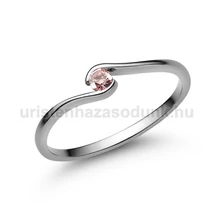 E105FZR - RÓZSASZÍN ZAFÍR  köves Fehér arany Eljegyzési Gyűrű