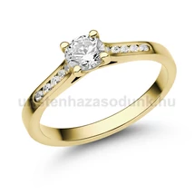 E109SB65 - GYÉMÁNT:  0.65 CT (5.0 mm Ø) Eljegyzési Gyűrű