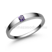 E10FM - AMETISZT köves Fehér arany Eljegyzési Gyűrű E10FM - AMETISZT köves Fehér arany Eljegyzési Gyűrű