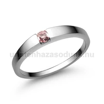 E10FZR - RÓZSASZÍN ZAFÍR köves Fehér arany Eljegyzési Gyűrű
