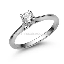 E112FB35 - GYÉMÁNT:  0.35 CT (=4.5mm Ø) Eljegyzési Gyűrű E112FB35 - GYÉMÁNT:  0.35 CT (=4.5mm Ø) Eljegyzési Gyűrű