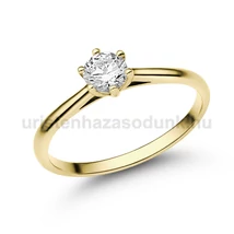 E114SLB32 - LABOR GYÉMÁNT:  0.32 CT (=4.3mm Ø) Eljegyzési Gyűrű