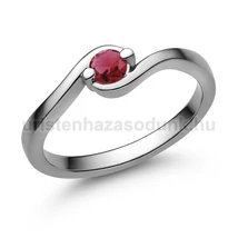 E116FR - RUBIN  köves Fehér arany Eljegyzési Gyűrű E116FR - RUBIN  köves Fehér arany Eljegyzési Gyűrű