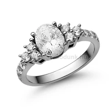 E117FC - CIRKÓNIA köves Fehér arany Eljegyzési Gyűrű