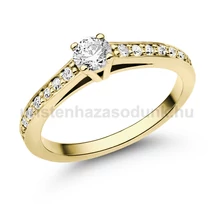 E118SLB45 - LABOR GYÉMÁNT:  0.45 CT (3.9mm Ø) Eljegyzési Gyűrű