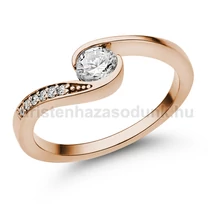 E119RB41 - GYÉMÁNT: 0,41ct (4,5mm Ø) Eljegyzési Gyűrű