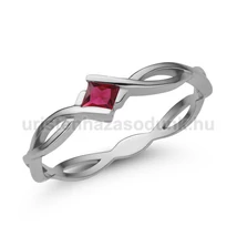 E11FR - RUBIN köves Fehér arany Eljegyzési gyűrű E11FR - RUBIN köves Fehér arany Eljegyzési gyűrű