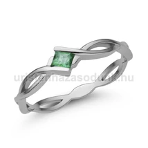 E11FS - SMARAGD köves Fehér arany Eljegyzési Gyűrű E11FS - SMARAGD köves Fehér arany Eljegyzési Gyűrű
