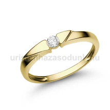 E12SLB11 - LABOR GYÉMÁNT:  0.11 CT (=3.0mm Ø) Eljegyzési Gyűrű