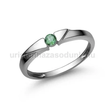 E12FS - SMARAGD köves Fehér arany Eljegyzési Gyűrű E12FS - SMARAGD köves Fehér arany Eljegyzési Gyűrű