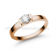 E13RC - CIRKÓNIA köves Rozé arany Eljegyzési Gyűrű