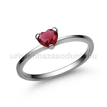 E15FR - RUBIN köves Fehér arany Eljegyzési Gyűrű