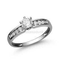 E17FLB50 - LABOR GYÉMÁNT:  0.50 CT (4.5mm Ø) Eljegyzési Gyűrű