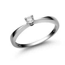 E1FB10 - GYÉMÁNT:  0.10 CT (=2.9mm Ø) Eljegyzési Gyűrű