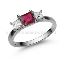 E201FR_B - RUBIN - GYÉMÁNT köves Fehér arany Eljegyzési gyűrű E201FR_B - RUBIN - GYÉMÁNT köves Fehér arany Eljegyzési gyűrű