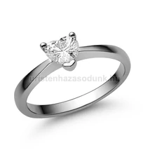 E203FC - CIRKÓNIA köves Fehér arany Eljegyzési Gyűrű