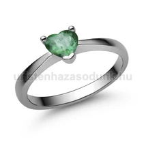 E203FS - SMARAGD köves Fehér arany Eljegyzési Gyűrű