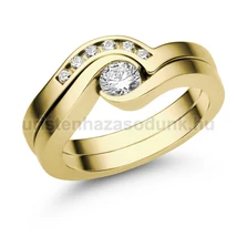 E204SLB35 - GYÉMÁNT:  0.35 CT (=mm4.0Ø) Eljegyzési Gyűrű