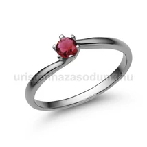 E209FR - RUBIN köves Fehér arany Eljegyzési gyűrű