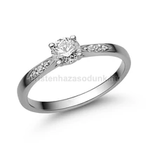 E210FLB39 - LABOR GYÉMÁNT:  0.39 CT (4.5 mmØ) Eljegyzési Gyűrű